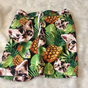 Hot topic cat swim trunks